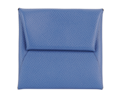 Hermes Bastia Verso Change Purse, Leather, Blue, D AA 005 ZA, B, 3*